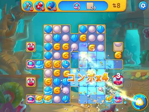 Fishdom level 5708 no boosters フィッシュダム ノーマル [Friend's]
