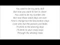Mick Jagger - Party Doll Lyrics on Screen 