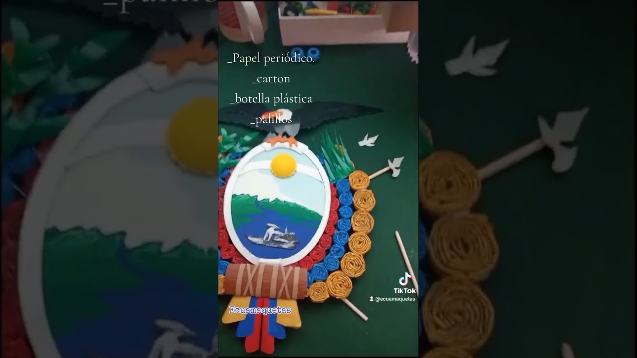 Elaboración de la maqueta del Escudo (Materiales)