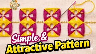 You Won’t Believe How Easy This Embroidery Is | Simple & Attractive Pattern #embroidery #viralvideo 
