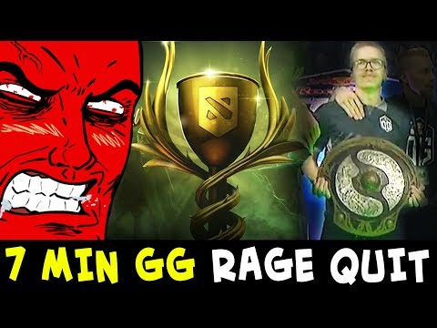 7 min GG RAGE QUIT — meeting TI8 winner TOPSON on Battle Cup