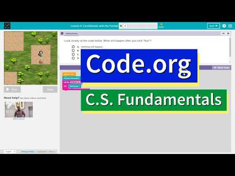 Code.org Conditionals with the Farmer Lesson 13.4 | Tutorial and Answer | Course E