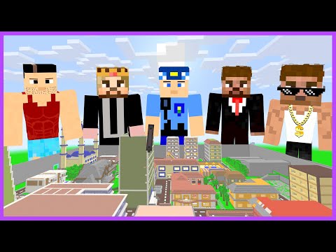 KEREM KOMİSER ŞEHRİ KURTARDI, HERKES GERİ DÖNDÜ! 😂 - Minecraft ZENGİN FAKİR HAYATI