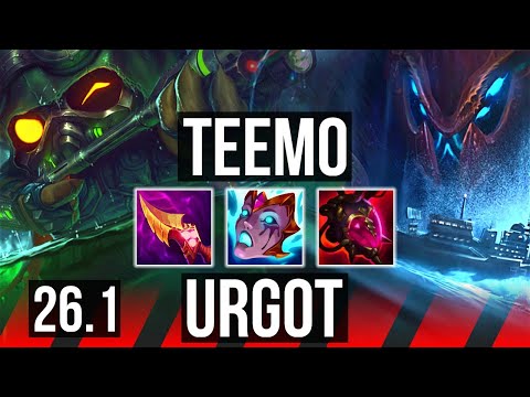 TEEMO vs URGOT (TOP) | 66K damage | EUW Master | 26.1