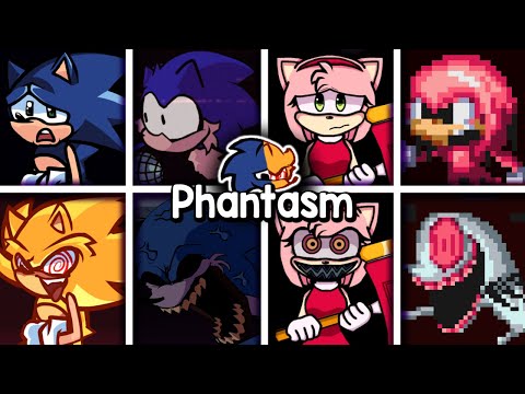 Phantasm but Different Sonic Characters Sings 🐱 - FNF Cover (Chaos Nightmare) /HARD [Version2]