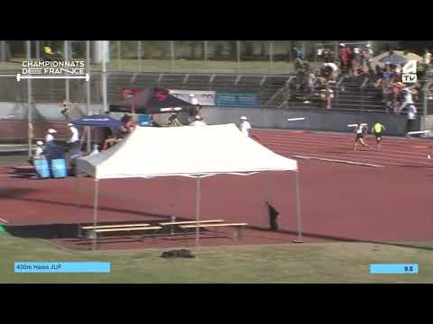 Championnats de France CA/JU 2022 - 400 Haies JUF série 1 (Marie Sirolli 8e en 70.76)