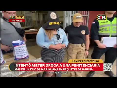 Intentó ingresar droga oculta en paquetes de harina a cárcel de Misiones