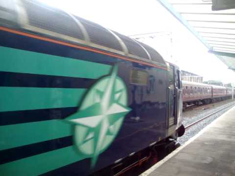 The Class 57 Direct Rail Services (DRS) No.57004 was passed through at Carlisle Citadel Station.