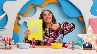 Elmer's Let's make a Star Shaker Notebook with Elmer's!