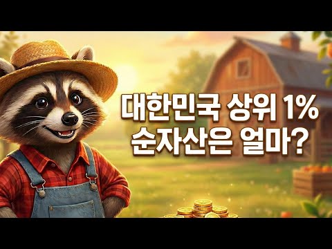 ​대한민국 상위 1% 순자산은 얼마?