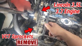 LINCOLN 3.5L  Timing Cam Phasers Remove #mechanic #diy