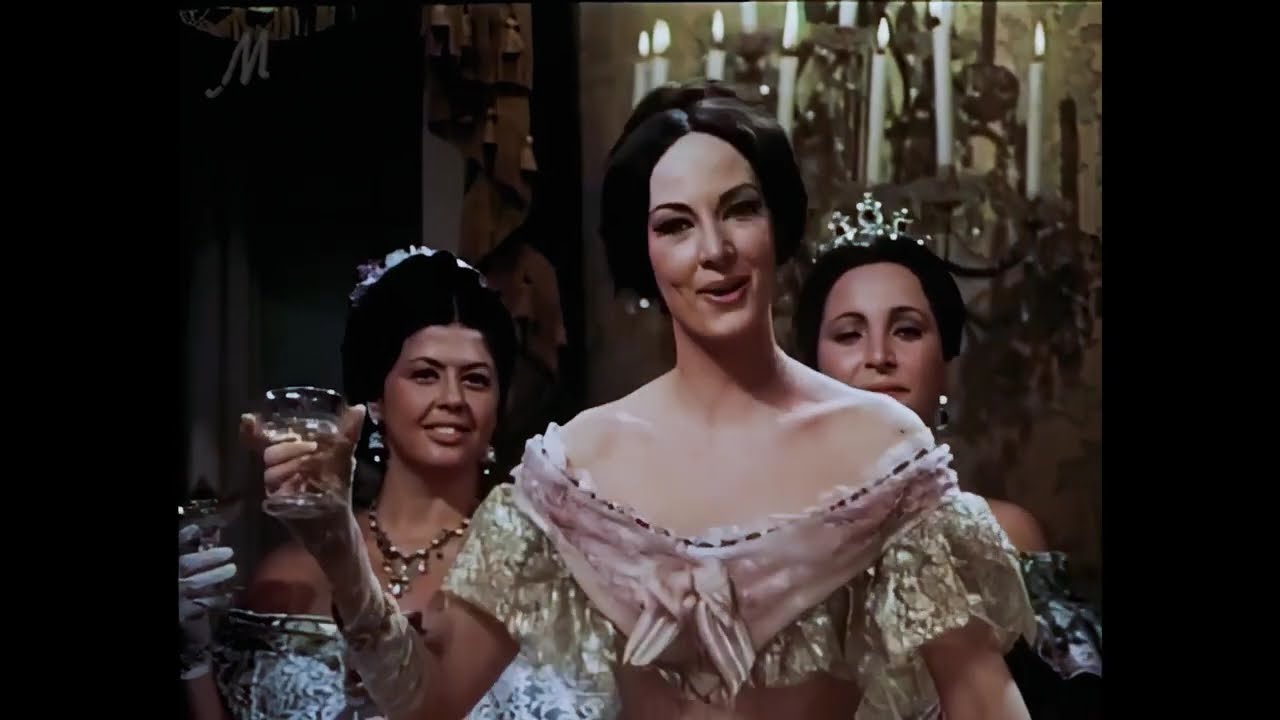 Miniature de la vidéo "Libiamo ne' lieti calici - Brindisi" - Anna Moffo - La Traviata - 1968 - Subs - Restauré 2025 - 4K du film La traviata