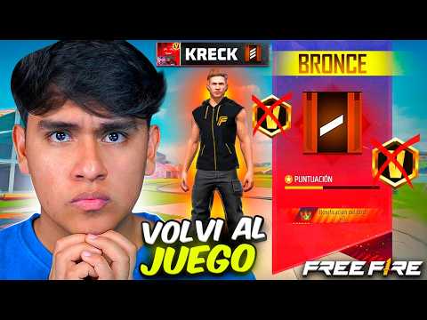 MI REGRESO AL JUEGO DESPUÉS DE LA "SUSPENSIÓN" !!😢 Free Fire
