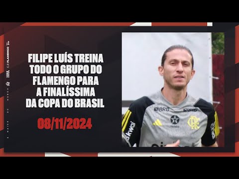 Filipe Luís trains the entire Flamengo group for the final of the Copa do Brasil