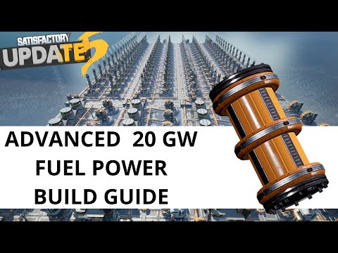 Satisfactory Fuel Generator Setup Build Guide - 100% EFFICIENT Satisfactory Update 5 Fuel Power