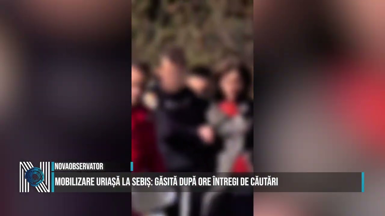 Mobilizare uriașă la Sebiș: găsită după ore întregi de căutări