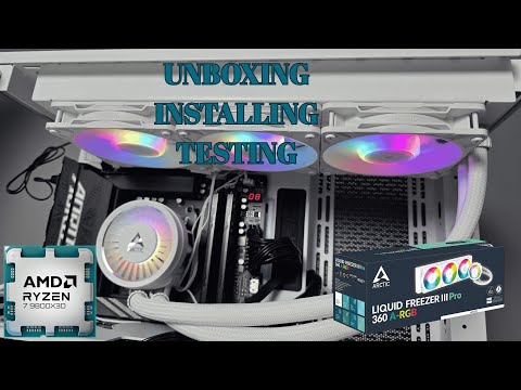 Arctic liquid freezer iii pro 360 - Unboxing, installing, testing - comparing to the non-pro model.