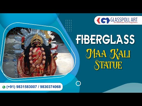 Glasspoll art fiberglass fiber dakshina kali statue