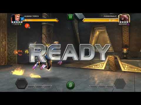 5* Human Torch O.P 52 hit K.O against ROL Juggernaut