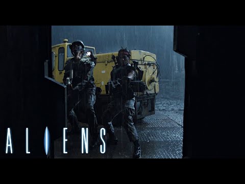Entering invaded colony - Aliens (1986) HD