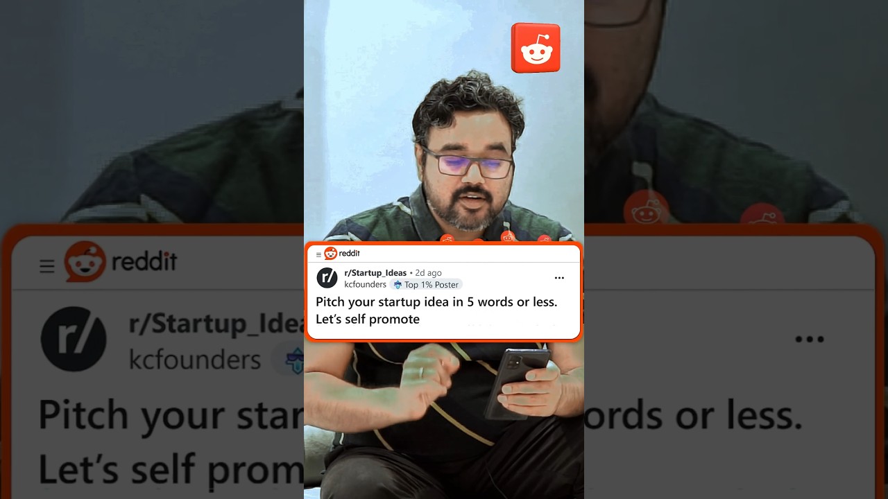 Pitch Your Startup Idea in 5 Words or Less! - Reddit Story