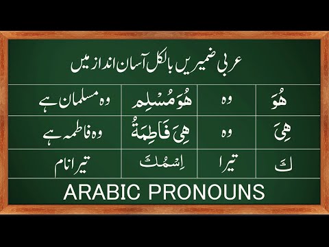 Learn Arabic pronouns With Examples In Urdu Hindi @makkistudy