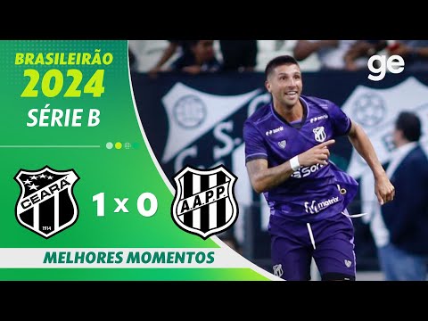 Gols e lances de Ceará x Ponte Preta
