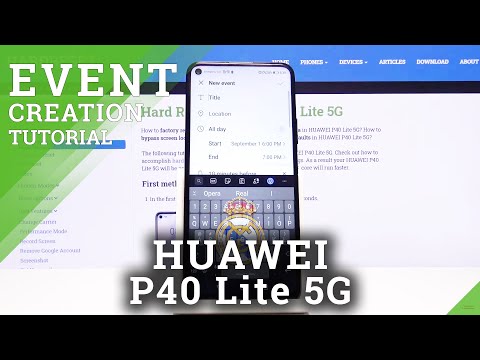 How to Manage Reminding Function in Huawei P40 Lite 5G - Add Event to Calendar