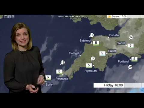 Emily Wood BBC South west news weather 02/01/2019 - 60 FPS