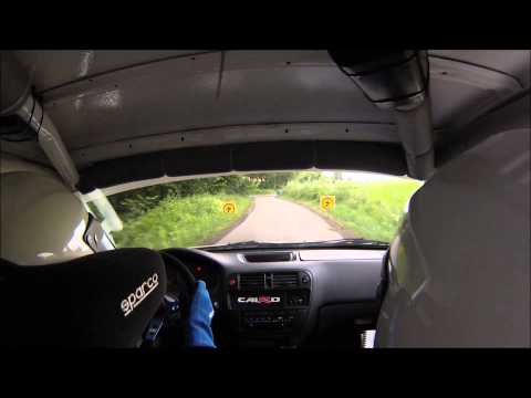 1 Rajd Ziemi Bocheńskiej Anaszkiewicz/Kozłowski Honda Civic SiR - OS6 onboard