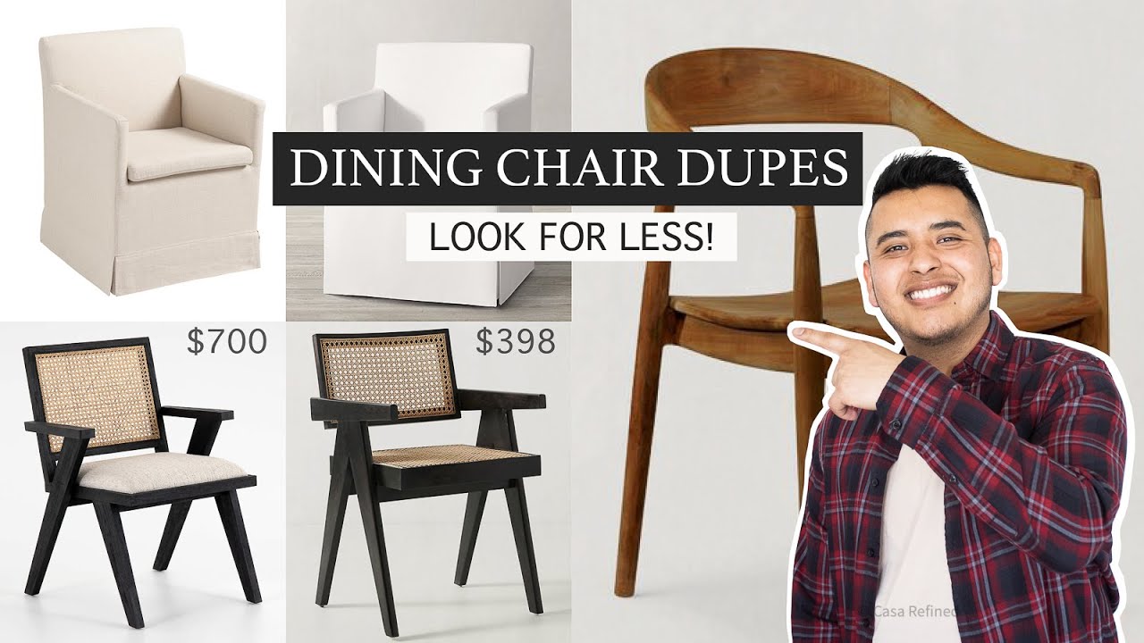 HOME DUPES | dining chair dupes to make your home look more expensive