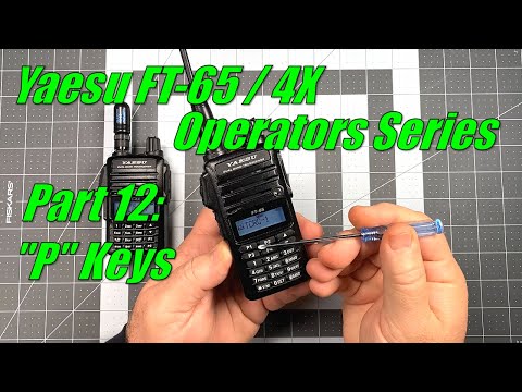 FT-65 / FT-4X Operators Series Part 12 - Programming & using the "P" keys