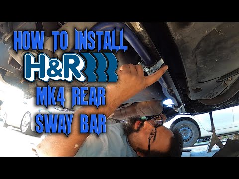 How to install H&R VW MK4 Rear Sway Bar S7EP21