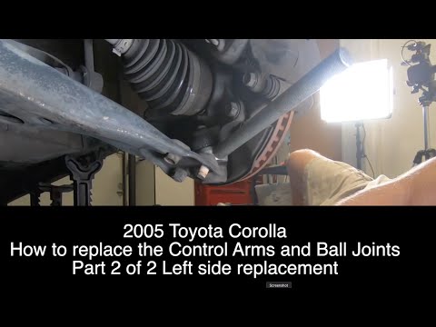 Toyota Corolla Replacing the Control Arm Left Side