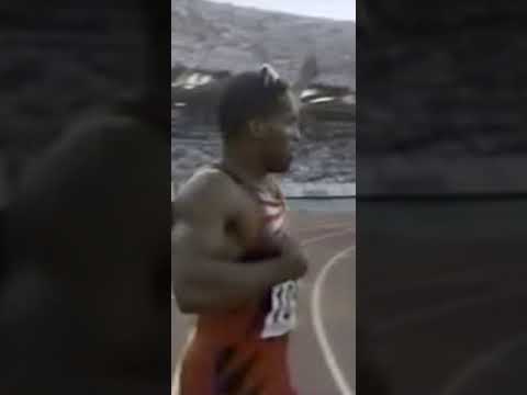Ato Bolden  20.04w vs Frank Fredericks – 20.23w 200m IAAF World Championships Athens, Greece 1997.