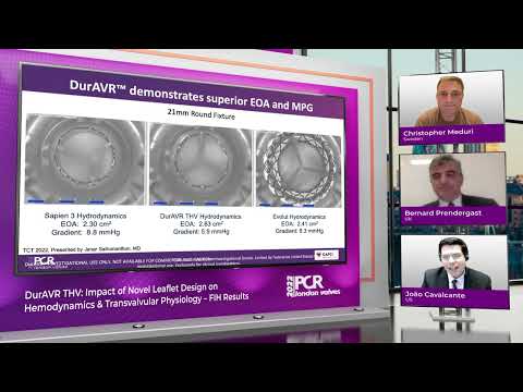 DurAVR THV: Impact of Novel Leaflet Design on Hemodynamics & Transvalvular Physiology – FIH Results