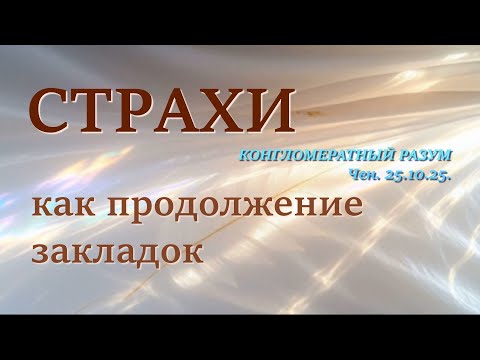 Софоос.Чен.25.10.25. Конгломератный разум. Страхи как продолжение закладок.