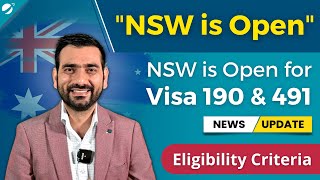 Australian Immigration Latest News 2022 | NSW is Open for Visa 190 & 491 - Eligibility Criteria
