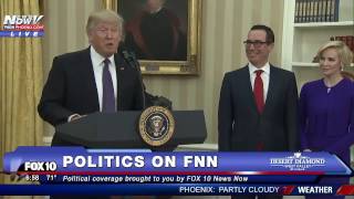 WATCH: Donald Trump Speaks Before Steven Mnuchin is Sworn in As Secretary of Treasury (FNN)