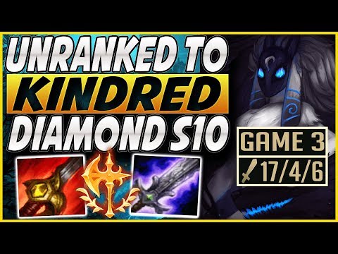 HOW GOOD IS ON-HIT KINDRED IN SEASON 10!? S10 KINDRED JG UNRANKED TO DIAMOND! - LEAGUE OF LEGENDS