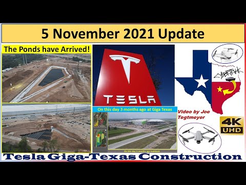 Tesla Gigafactory Texas 5 November 2021 Cyber Truck & Model Y Factory Construction Update (08:15AM)