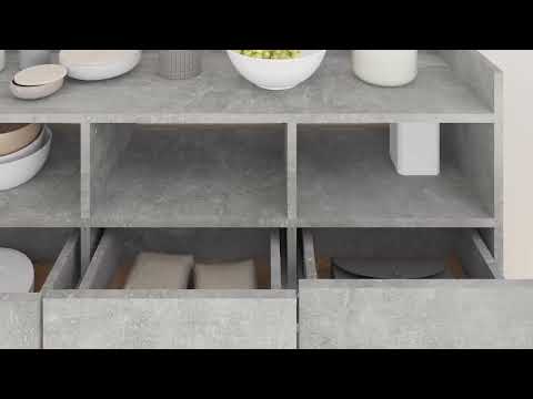 Buffet 3008172 Gris lumineux