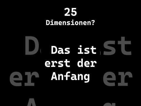 Das Universum hat mehr Dimensionen, als du denkst. #musicvideo