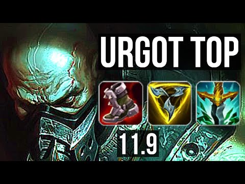 URGOT vs JAYCE (TOP) | Rank 3 Urgot, 10/1/6, Godlike | KR Grandmaster | v11.9