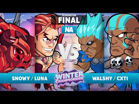 Snowy & luna vs. Walshy & CXTI - Elimination Final - NA - Brawlhalla Winter Championship 2023