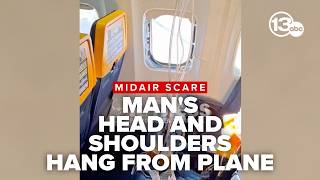Passenger partially sucked out of broken window on Ryanair flight