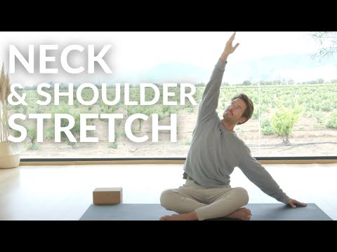 Yoga for Neck, Shoulders, Upper Back - 10 minute Yoga Neck Stretch to Release Tension, Yoga With Tim