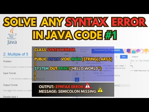 Fix Java Syntax Errors Fast No More Memorizing Code Beginner To Pro Guide