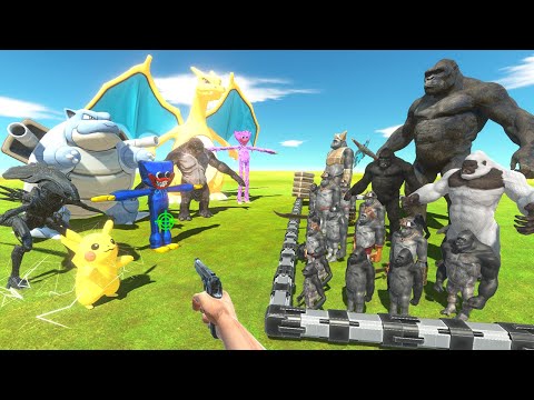 FPS Avatar Rescues Mutant Primates and Fights Dinosaurs and Pokémon - Animal Revolt Battle Simulator