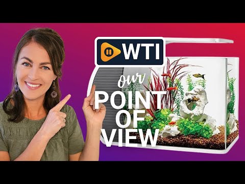 5 Gallon Fish Tank - Arc-Shaped Glass Fish Tank w/LED Lights - Fish Tank Kit w/Filter - WTI product video review